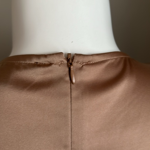 Boston Proper Bronze Satin Dress - Picture 5 of 8